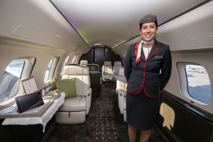 The latest private jets offer climate controls that help passengers avoid jetlag