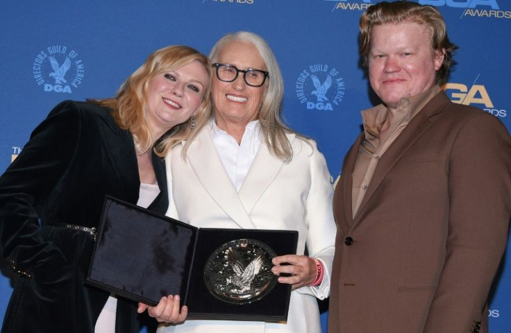 New Zealand director Jane Campion was honored for "The Power of the Dog," starring Kirsten Dunst and Jesse Plemons