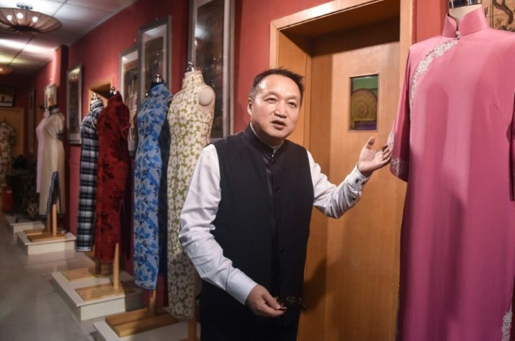 Zhou Zhuguang has found a market for higher-end qipao designs among well-heeled Chinese fashionistas