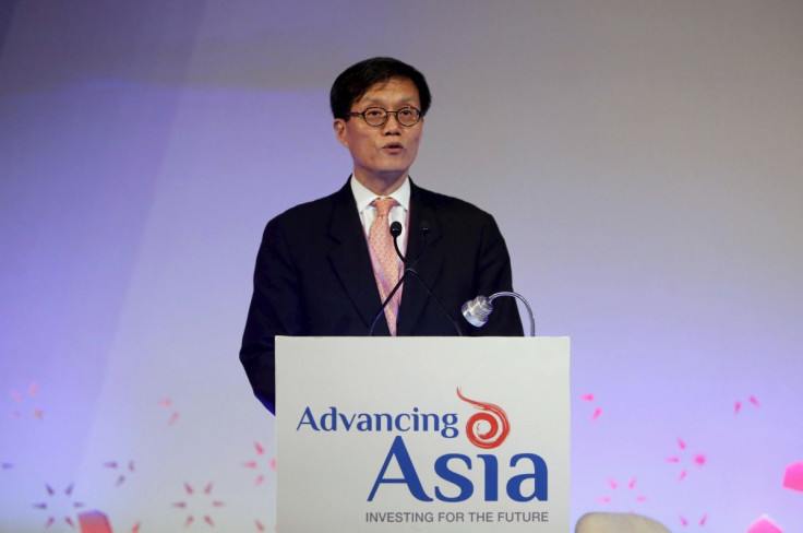 Changyong Rhee, Director of Asia and Pacific department at the International Monetary Fund (IMF), speaks during a session at the "Advancing Asia: Investing for the Future" conference in New Delhi, India, March 12, 2016. 