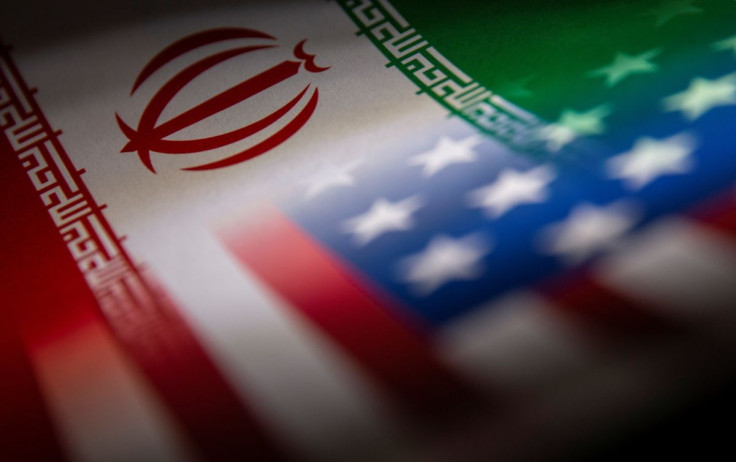 Iran's and U.S.' flags are seen printed on paper in this illustration taken January 27, 2022. 