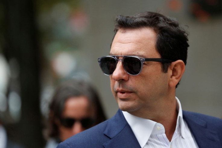 Ukrainian-born businessman Andrey Kukushkin departs after his arraignment at the United States Courthouse in the Manhattan borough of New York City, U.S., October 17, 2019. 