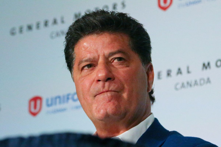 UNIFOR president Jerry Dias announces new plans for the Oshawa automobile manufacturing facility at a news conference in Toronto, Ontario, Canada May 8, 2019.