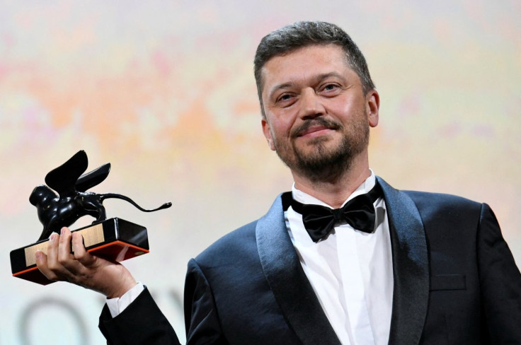 The 76th Venice Film Festival - Awards Ceremony - Venice, Italy, September 7, 2019 - Director Valentyn Vasyanovych poses after winning the Orizzonti Award for Best Film.