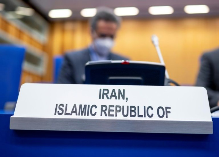 The United States and Iran -- whose seat at negotiations in Vienna is seen here -- are 'close' to a deal on reviving a critical nuclear pact, the State Department said on March 16, 2022 after months of intense negotiations