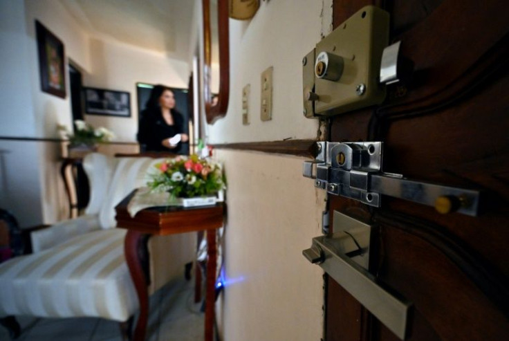 The home of Mexican journalist Maria Martinez is protected by locks and security cameras