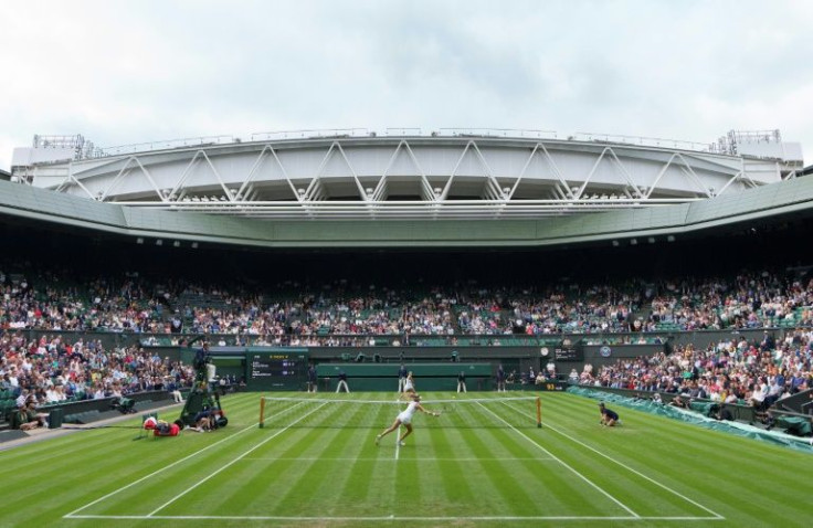 A general view of Wimbledon's Centre Court in 2021