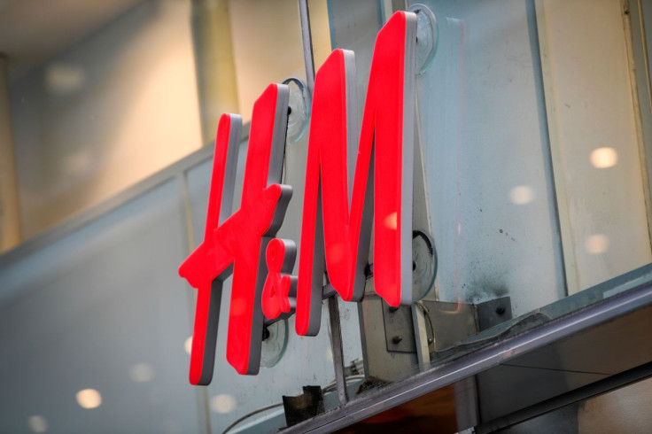 An H&M logotype is seen at a shop, as the spread of the coronavirus disease (COVID-19) continues, in central Stockholm, Sweden April 2, 2020. TT News Agency/Fredrik Sandberg via REUTERS