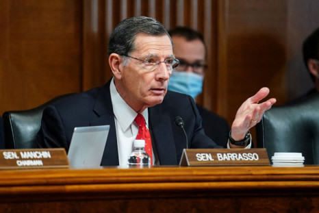 U.S. Senator John Barrasso (R-WY) speaks during a Senate Energy and Natural Resources Committee hearing on Capitol Hill in Washington, U.S., January 11, 2022. 