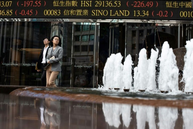 Hong Kong dropped more than one percent, having clocked up a mammoth 16 percent on Wednesday and Thursday
