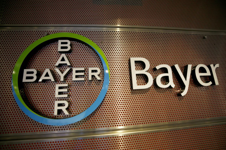 Logo of Bayer AG is pictured at the annual results news conference of the German drugmaker in Leverkusen, Germany February 27, 2019. 