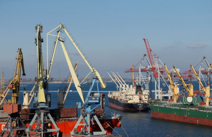 Cargo ships are docked in the Black sea port of ODESSA, Ukraine, November 4, 2016.