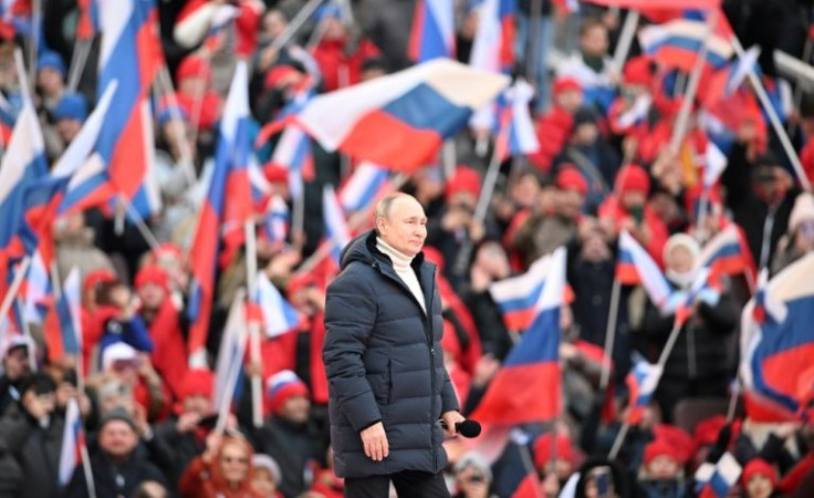President Vladimir Putin spoke at a concert marking the eighth anniversary of Russia's annexation of Crimea