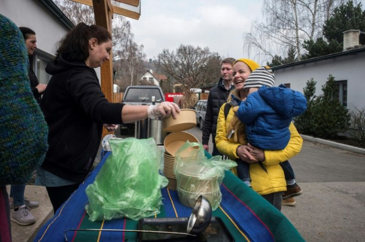 Traditional Ukrainian dishes are on the menu at a Czech campsite, cooked by women who fled Ukraine after the invasion