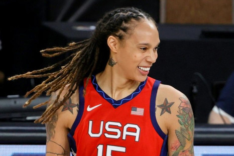 Brittney Griner (pictured June 2021), a two-time Olympic gold medalist and WNBA champion, was detained in the Moscow airport on February 17, 2022 on charges of carrying vape cartridges that contained cannabis oil in her luggage