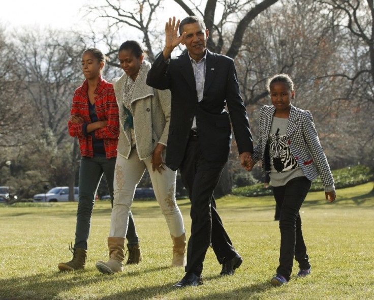 U.S. President Barack Obama and family