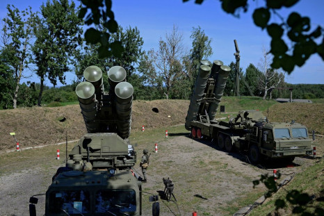 Russian S-400 missile air defence systems are seen during a training exercise at a military base in Kaliningrad region, Russia August 11, 2020. 