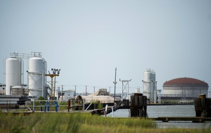 An LNG processing plant is seen in Cameron, Louisiana in August 2020