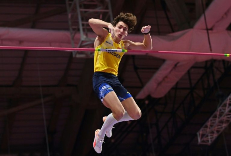 Sweden's Armand Duplantis broke his own pole vault world record to take world indoor gold in Belgrade
