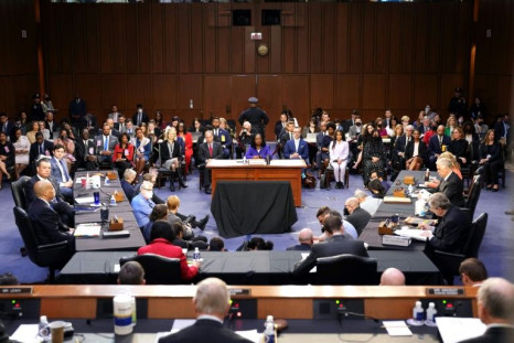 Supreme Court nominee Judge Ketanji Brown Jackson participates in her confirmation hearing before the Senate Judiciary Committee in the Capitol in Washington, DC, March 21, 2022