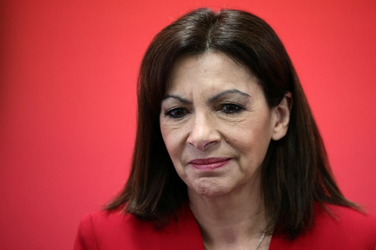 Mayor of Paris and Socialist Party (PS) presidential candidate Anne Hidalgo attends an interview with Reuters at her campaign headquarters in Paris, France, March 16, 2022. Picture taken March 16, 2022. 