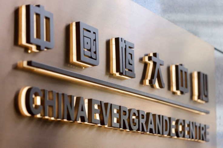 The China Evergrande Centre building sign is seen in Hong Kong, China December 7, 2021.