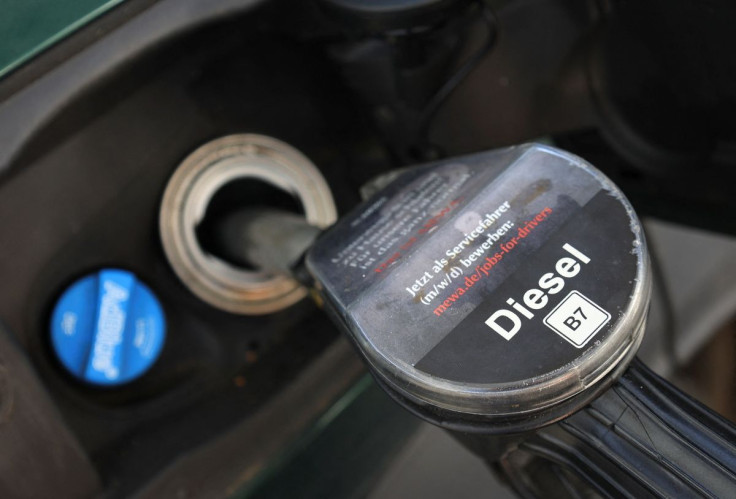 A diesel fuel nozzle is pictured during refuelling of a car, at a filling station, after Russia's invasion of Ukraine, in Bad Honnef near Bonn, Germany March 13, 2022. 