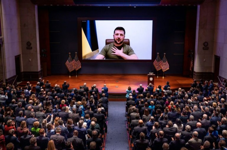 Ukrainian President Volodymyr Zelensky stuns the US Congress with a speech comparing the bombardment of Ukrainian cities to the attack on Pearl Harbor that drew the United States into World War II as well as the September 11, 2001 terror attacks