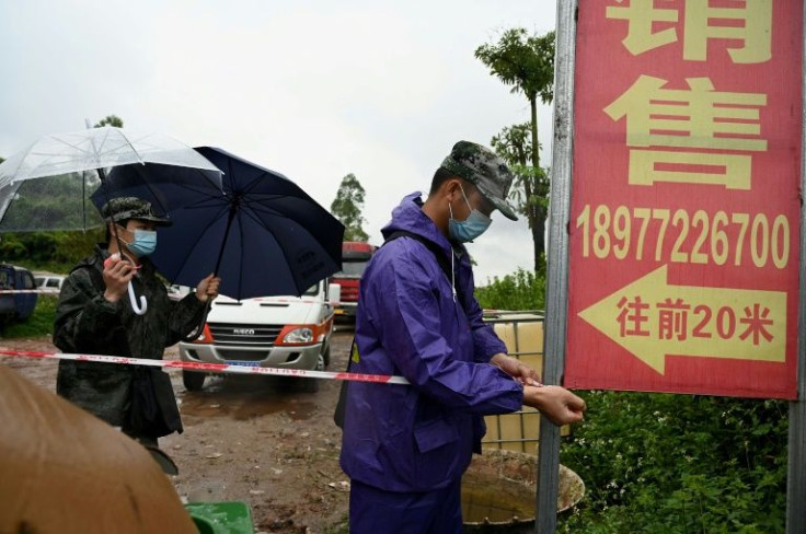 Rescue work is still ongoing across a huge 45,200 square metres crash zone