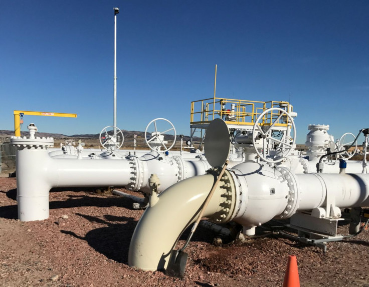 A pumping station owned by Tallgrass Energy is pictured in Guernsey, Wyoming, U.S. on January 17, 2017. Picture taken on January 17, 2017. 