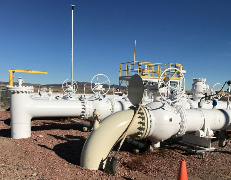 A pumping station owned by Tallgrass Energy is pictured in Guernsey, Wyoming, U.S. on January 17, 2017. Picture taken on January 17, 2017.