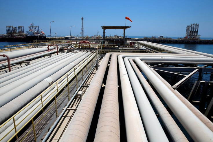 An oil tanker is being loaded at Saudi Aramco's Ras Tanura oil refinery and oil terminal in Saudi Arabia May 21, 2018. Picture taken May 21, 2018. 