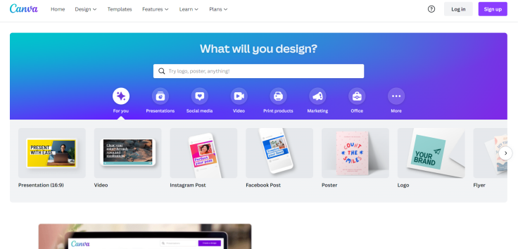 Home Page Canva
