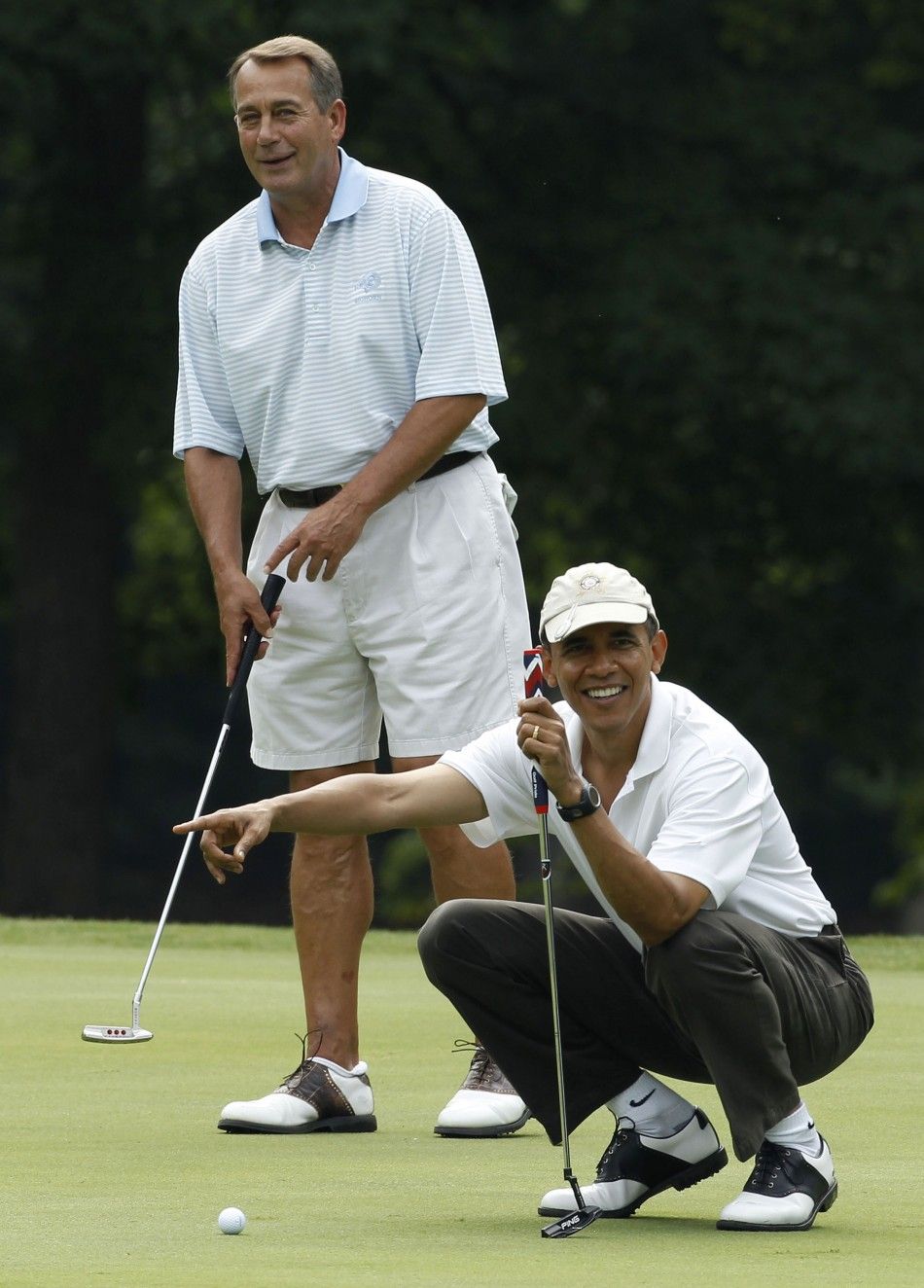 U.S. President Barack Obama and U.S. Speaker of the House John Boehner