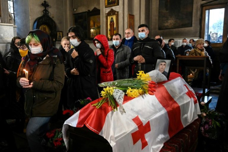 The full-scale offensive on Ukraine unleashed by the Kremlin a month ago has sparked an outpouring of solidarity in fellow ex-Soviet country Georgia, with some soldiers heading to Ukraine to join the fight