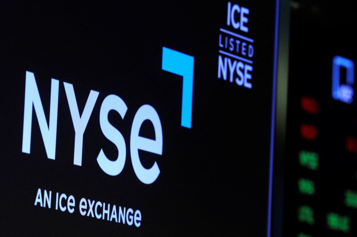 A screen displays the ICE trading information on the floor of the New York Stock Exchange (NYSE) in New York City, U.S., March 21, 2022.