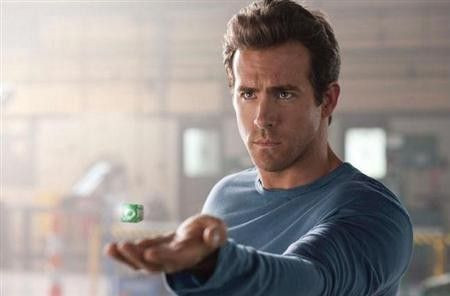 Ryan Reynolds in a scene from ''Green Lantern''.