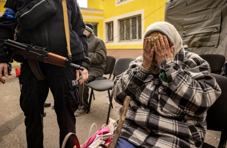 The numbers of people fleeing have diminished because almost everyone who is able to leave the shattered town has now done so