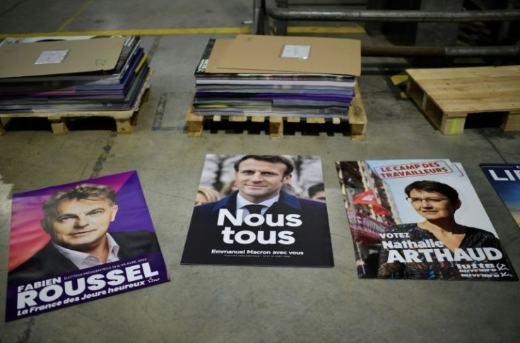 Buoyed in part by his shuttle diplomacy ahead of the conflict and toughness on Moscow since the tanks began to roll, liberal incumbent Emmanuel Macron is riding high in the polls with two weeks to go