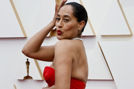 Tracee Ellis Ross poses on the red carpet during the Oscars arrivals at the 94th Academy Awards in Hollywood, Los Angeles, California, U.S., March 27, 2022. 