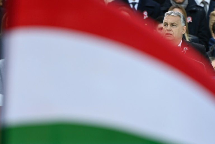 Hungarian Prime Minister Viktor Orban, who hopes to win a fourth term in a row in elections on April 3