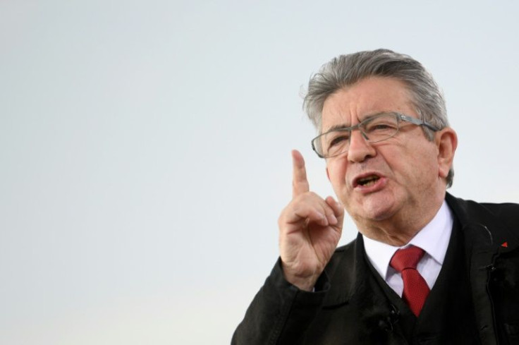 "I hear those who say 'they're all the same, we're not going to vote' but think what you're doing for God's sake!" Jean-Luc Melenchon told a rally
