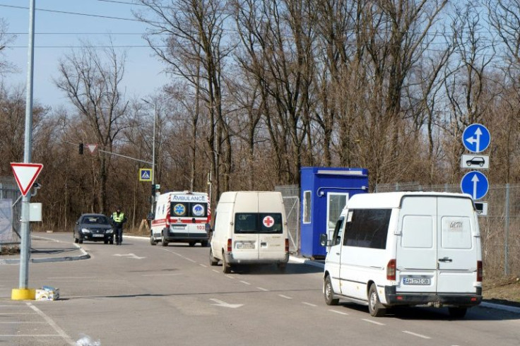 A convoy of volunteers leaves Zaporizhzhya carrying supplies for civilians trapped in Mariupol