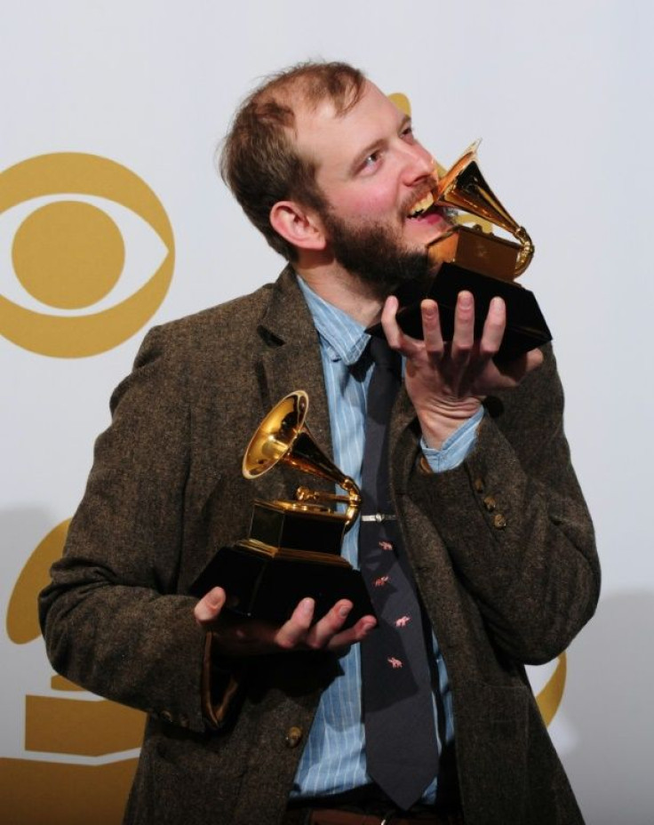 Justin Vernon of Bon Iver won the Grammy for best new artist -- and another for best alternative album -- in 2012