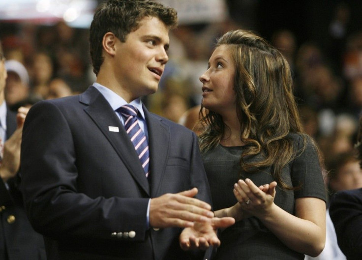 Bristol Palin and boyfriend Levi Johnston at the 2008 Republican National Convention in St Paul