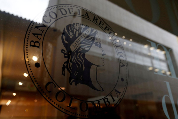 The Colombia's central bank logo is seen in Bogota, Colombia October 1, 2018.
