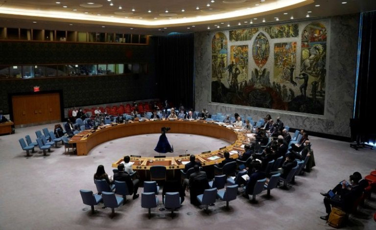 The New York-based UN Security Council -- seen here on March 18, 2022 -- voted unanimously Thursday March 31,2022 to renew a peacekeeping mission in Somalia until the end of 2024