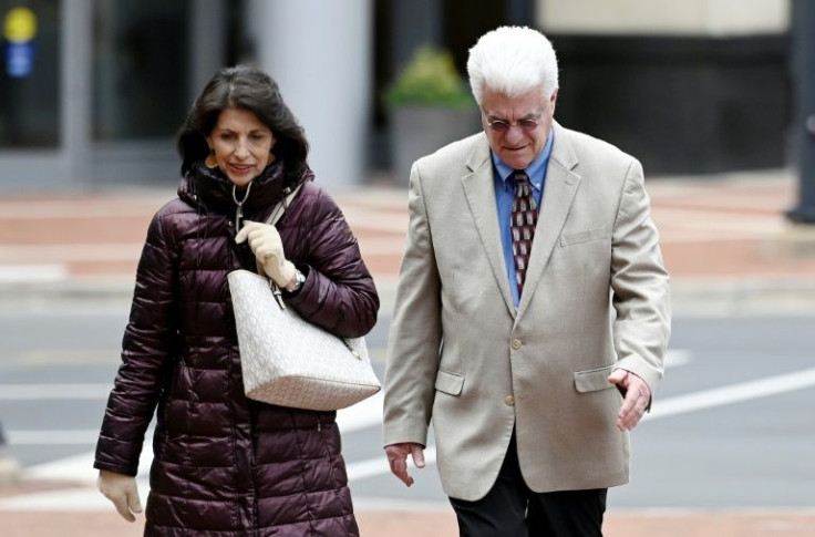 Diane and John Foley, the parents of James Foley, head into court for the trial of one of the Islamic State captors of their son