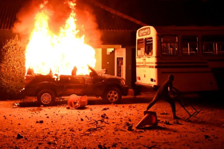 Sri Lankan police said they arrested 45 people after Thursday night's unrest over the economic crisis