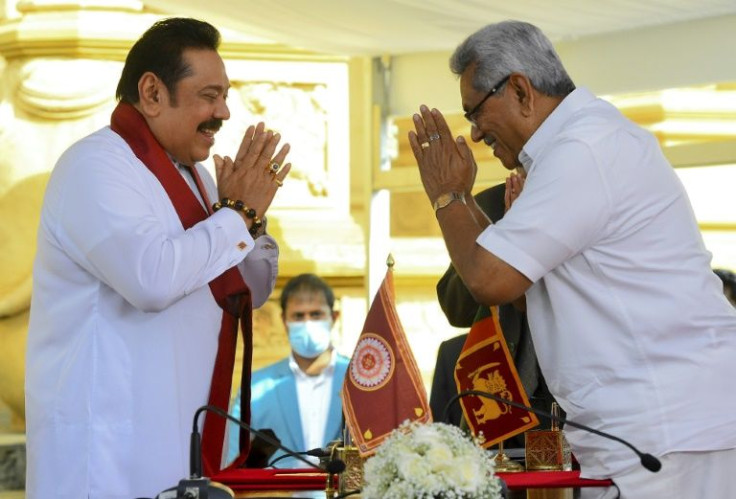 Dubbed "The Terminator" by his own family, Sri Lakan President Gotabaya Rajapaksa (R) is feared by foes for his short temper